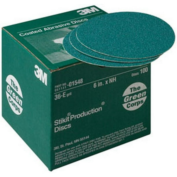 3M 01550 Green Corps Stikit 8 40E Grit Production Disc 3M 01550 Green Corps Stikit 8 40E Grit Production Disc